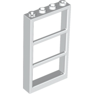 Lego rám okna 1x4x6, bílá (6271168, 4507543)